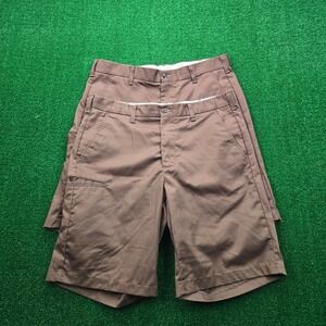 UPS Employee Shorts Lot of 2 Mens 34 Brown Uniform Work Wear Utility Outdoors